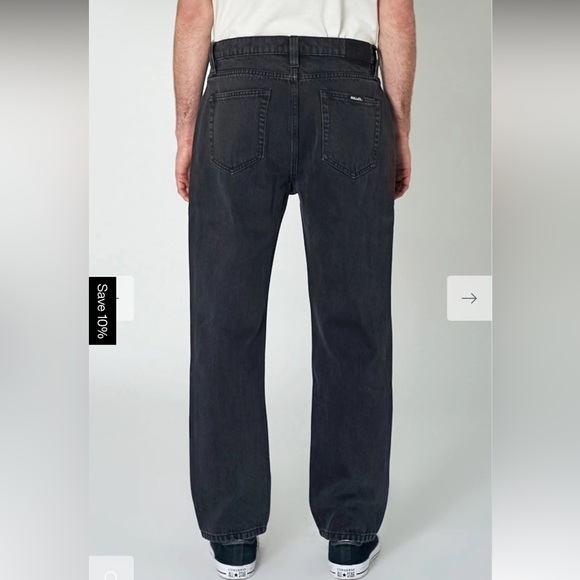 Rollas Ezy - Black Stone Worn Jeans - Picture 11 of 12